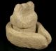 Antique Medieval Stone Little Mortar With Particular Pestle Ad 1000 - 1300 Primitives photo 1