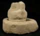Antique Medieval Stone Little Mortar With Particular Pestle Ad 1000 - 1300 Primitives photo 5