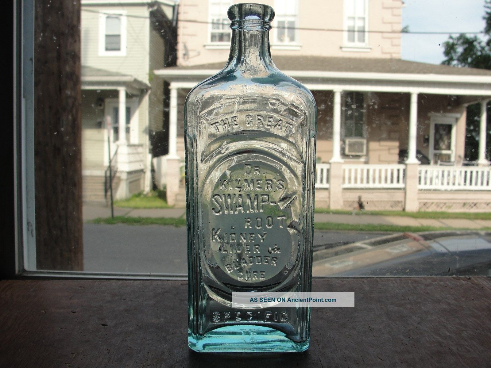 Great Dr.  Kilmer ' S Swamp Root Kidney Cure Medicine Bottle Binhamton Ny Perfect Bottles & Jars photo
