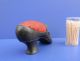 Early 1900’s Lady’s Heeled Pewter Shoe - Sawdust Filled Red Pincushion Pin Cushions photo 3