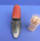 Early 1900’s Lady’s Heeled Pewter Shoe - Sawdust Filled Red Pincushion Pin Cushions photo 8