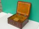 Gorgeous Antique Carved Mahogany W Inlaid Top Wood Sewing Box Boxes photo 9