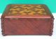 Gorgeous Antique Carved Mahogany W Inlaid Top Wood Sewing Box Boxes photo 1
