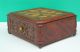Gorgeous Antique Carved Mahogany W Inlaid Top Wood Sewing Box Boxes photo 6