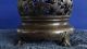 Antique Chinese Old Copper Handwork Dragon Incense Burner Incense Burners photo 2