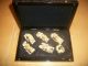 Collection Of 6 1890 - 1912 Netsuke In Lined Dsiplay Box Great Detail Netsuke photo 1