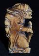 Collection Of 6 1890 - 1912 Netsuke In Lined Dsiplay Box Great Detail Netsuke photo 4