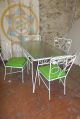 Plantation Patterns Iron Patio Garden Table And Chairs Daisy Pattern Garden photo 1