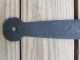Antique Hand Forged Iron Gate Or Door Bean Strap Hinge Primitives photo 1