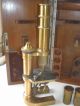 Antique Carl Zeiss Jena 9073 Brass Microscope In Mahogany Case Other photo 1