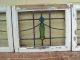 Antique Stained Glass Stainedglass Leaded Windows 3 Piece Set Transom Colorful 1900-1940 photo 3