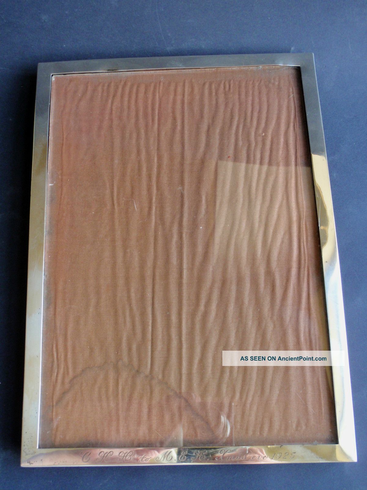 Sterling Silver Large Art Deco Photo Frame Hallmarked Birmingham 1925 Art Deco photo