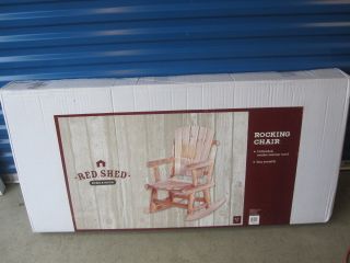 Nib Wooden Rocking Chair - Unfinished Weather Resistant photo