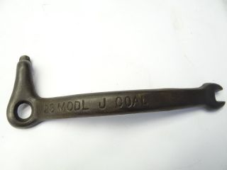 Antique Old Metal Cast Iron 23 Modl J Coal Woodstove Stove Lid Lifter Handle Nr photo