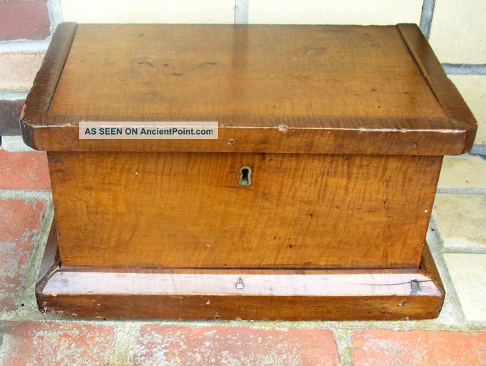 Antique Maple Wood 19th Century Chest Boxes photo