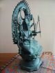 Ming Farouk Antique 18 Arm 4 Head Shiva Bronze - Cairo Egypt Palace & Museum It Metalware photo 1