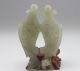 Ancient Chinese Xiuyan Jade Handwork Carved,  Double Fish Statue Pendant Other photo 1