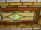 Wonderful Floral Design 4 Jewels Antique Stained Glass Window Estate 65 1900-1940 photo 2