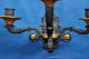 Pair 3 - Lights Figural Swan Bronze Sconces C.  1835 Neoclassical Empire Biedermeier Metalware photo 2