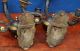 Pair 3 - Lights Figural Swan Bronze Sconces C.  1835 Neoclassical Empire Biedermeier Metalware photo 6