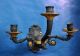 Pair 3 - Lights Figural Swan Bronze Sconces C.  1835 Neoclassical Empire Biedermeier Metalware photo 7