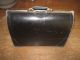 Vintage Doctor Leather Handbag Luggage Suitcase Carryon Bag With Lock Doctor Bags photo 3