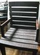 Vtg Thailand Wood Arm Chair Bali Indonesian Campaign Mid Century Modern Colonial Mid-Century Modernism photo 3