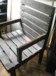 Vtg Thailand Wood Arm Chair Bali Indonesian Campaign Mid Century Modern Colonial Mid-Century Modernism photo 4