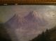 Oil On Board,  N.  Y.  Adirondak Mountains,  Antique /civil War Era. Victorian photo 6