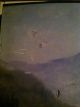 Oil On Board,  N.  Y.  Adirondak Mountains,  Antique /civil War Era. Victorian photo 7