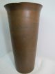 Antique Arts & Crafts Copper Bronze Large Vase Umbrella Stand Crafted Metalware photo 1
