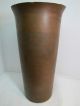 Antique Arts & Crafts Copper Bronze Large Vase Umbrella Stand Crafted Metalware photo 3