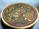 19th Century Japanese Hand Carved Round Inlaid Box Boxes photo 2