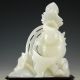 Oriental Vintage 100% Natural Jade Hand Carved Fish Statue 560353 Statues photo 1