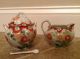Rare Marked Vintage Antique Chinese Handpainted Cream And Sugar Bowls Nr Other photo 2