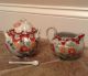 Rare Marked Vintage Antique Chinese Handpainted Cream And Sugar Bowls Nr Other photo 4