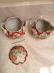 Rare Marked Vintage Antique Chinese Handpainted Cream And Sugar Bowls Nr Other photo 5
