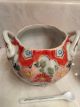Rare Marked Vintage Antique Chinese Handpainted Cream And Sugar Bowls Nr Other photo 6