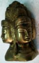 Surya Bhagwan Sun God With 4 Faces Facing Each Direction Brass Statue India Metalware photo 6