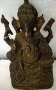 Vintage Black Bronze Ganesha Ganpati Ganapati Sculpture Statue:the Rarest Statue Metalware photo 1
