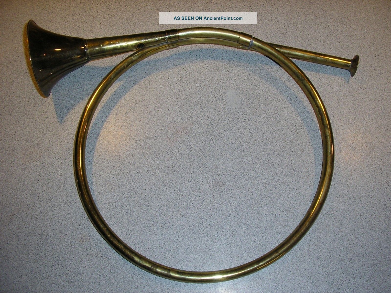 Large Deco Brass Horn Metalware photo