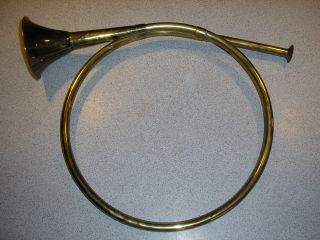 Large Deco Brass Horn photo