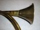Large Deco Brass Horn Metalware photo 4