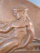 Greek Greece Repousse Copper Plaque W/ Classical Greek Figure Ilias Lalaounis Metalware photo 10
