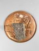 Greek Greece Repousse Copper Plaque W/ Classical Greek Figure Ilias Lalaounis Metalware photo 3