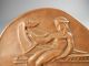 Greek Greece Repousse Copper Plaque W/ Classical Greek Figure Ilias Lalaounis Metalware photo 6