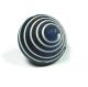 Antique Charmstring Glass Button Blue W/ White Spiral Cone Shape Swirl Back Buttons photo 1