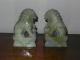 Hand Carved Pair Chinese Vintage 1940s Foo Dogs Jadeite Jade Statues Bookends Foo Dogs photo 4