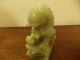 Hand Carved Pair Chinese Vintage 1940s Foo Dogs Jadeite Jade Statues Bookends Foo Dogs photo 8