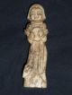 3 Rare 19th Cen Antique Chinese Finely Carved Jadeite Jade Lady Figurines Men, Women & Children photo 7
